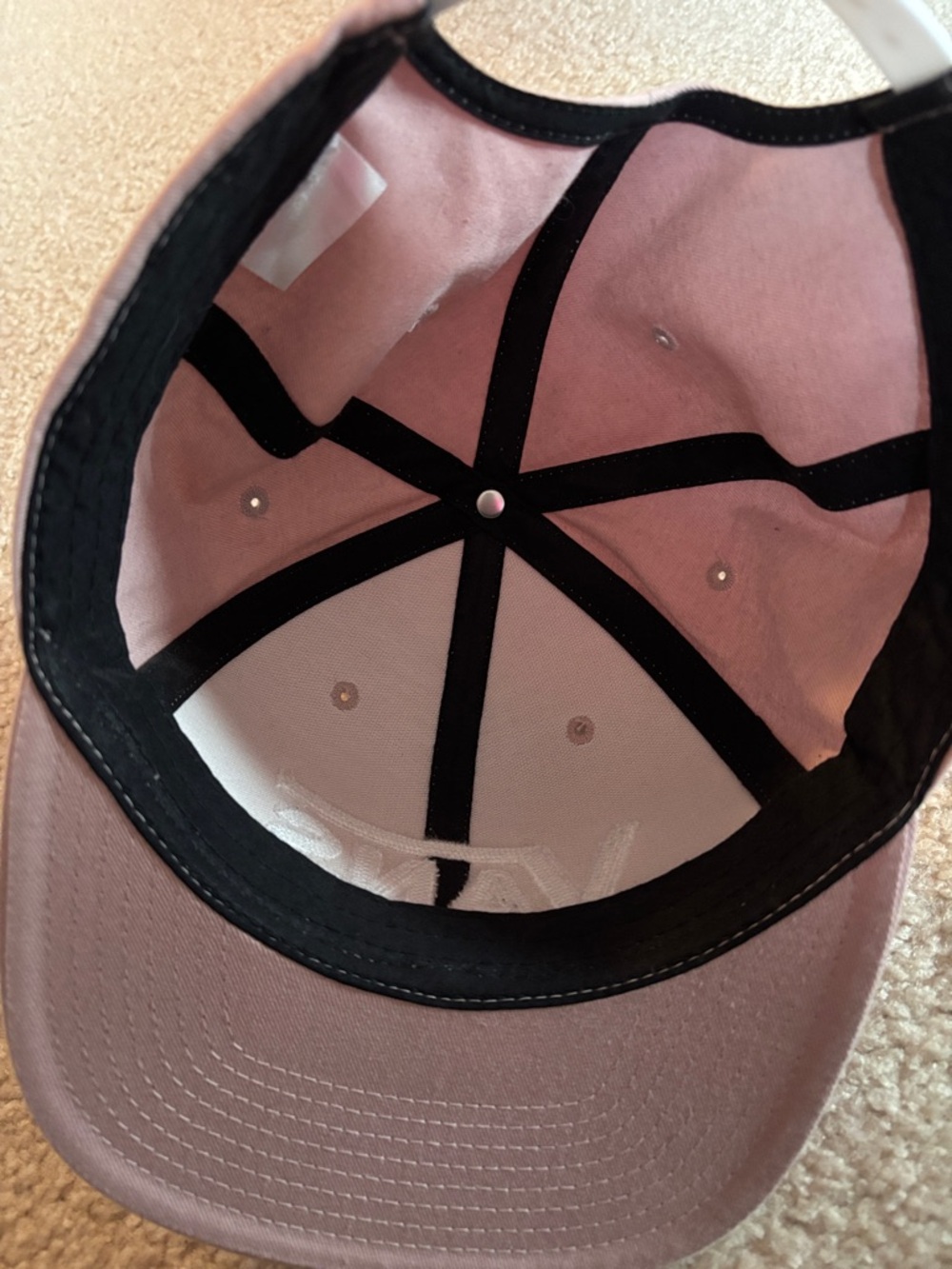 Vans Dusty Pink Snapback with White Raised Logo - Picture 3 of 3